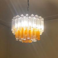 Lampadario Murano Venini quadrilobo