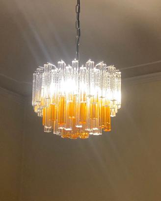 Lampadario Murano Venini quadrilobo