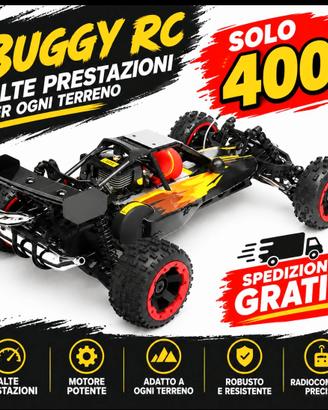 Auto Radiocomandata 1/5 a Benzina, 2T- 29cc