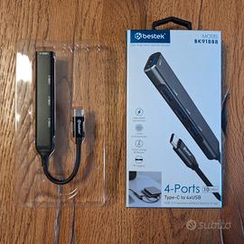 Adattarore USB-c 4 porte USB