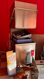Lavastoviglie a capote professionale