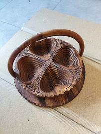 portafrutta in legno