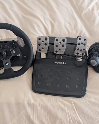 Volante Logitech G920 + Pedaliera + Cambio Manuale