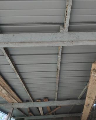 tettoia in ferro 6 metri per 7
