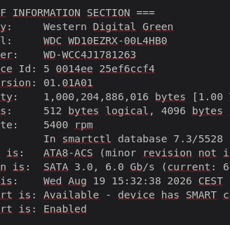 HD 3,5" 1TB MECCANICO WD
