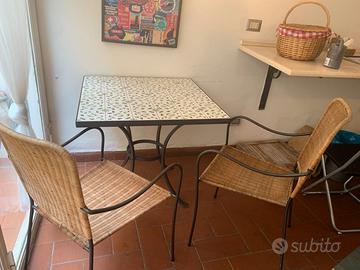 Set Tavolo Mosaico + Sedie  Arredo Esterno