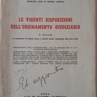 Libro sull' "ordinamento giudiziario" - 1959