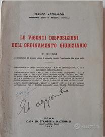 Libro sull' "ordinamento giudiziario" - 1959