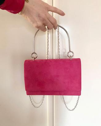 borsa a mano / a tracolla, fucsia, nuova
