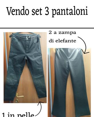 set 3 pantaloni