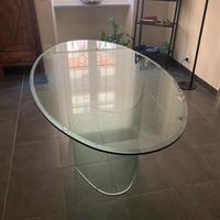 Tavolo in cristallo Fiam + tavolo basso da salotto