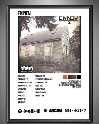 Poster “The Mashall Mathers LP2” di Eminem.