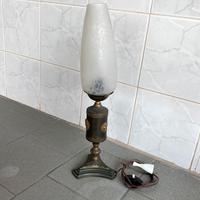 Lume lampada da tavolo vintage anni 70 in ottone