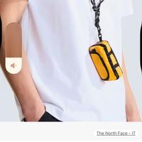 The North Face mini Funnel colore giallo