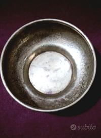 Ciotola vaso decorativo in ottone martellato 