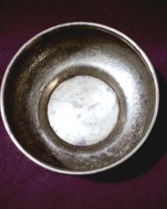 Ciotola vaso decorativo in ottone martellato 