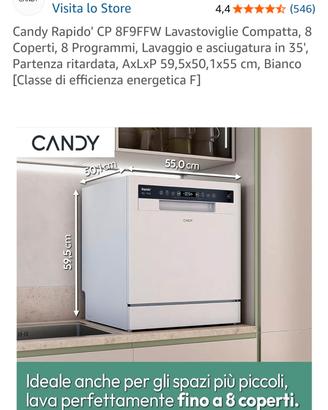 Lavastoviglie Candy Compatta 8 Coperti