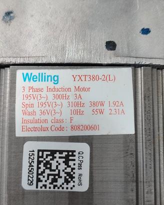 Motore elettrico WELLING YXT380-2(L)