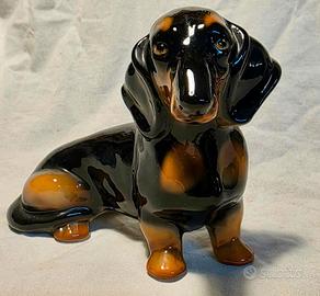 Cane Bassotto in ceramica