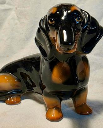 Cane Bassotto in ceramica
