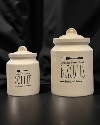Set barattoli ceramica cucina Passione Casa
