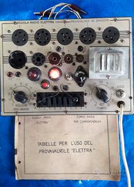 Prova Valvole mitico Scuola Radio Elettra anni 60