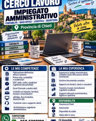 sono impiegato amm contabile spedizioni  altro