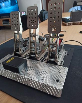 Pedali DC3 SimRacing + Baseplate + Elastomeri