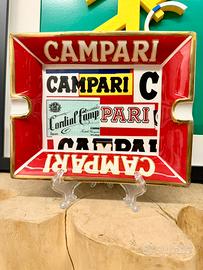 Posacenere ceramica Campari Bruno Munari Manitesto