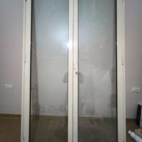 Infisso alluminio anodizzato - porta finestra