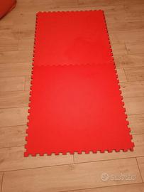 6 Tappeti da 1 mq ciascuno da palestra ad incastro