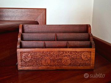 Portalettere legno fatto a mano