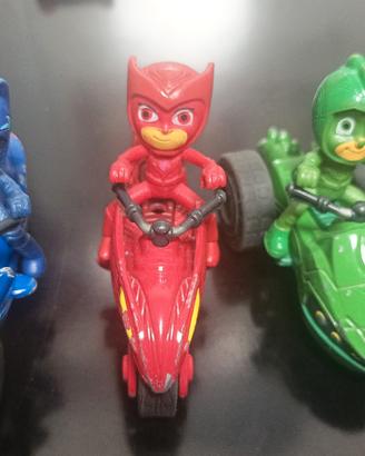 Gattoboy Geco e Gufetta in minimoto