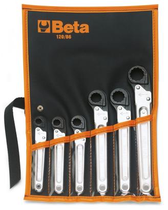 Serie 6 chiavi cricchetto Beta 120/B6 NUOVO