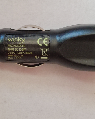 Carica cellulare Winky mini USB da auto