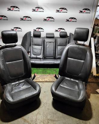Set sedili riscaldabili in pelle nera jaguar xf 20
