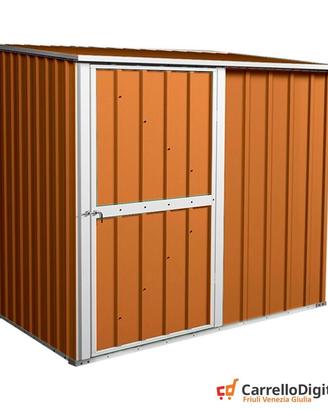 Box casetta giardino Acciaio 174x100 legno chiaro