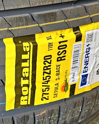 Gomme nuove 275 45 20 110 Y XL Rotalla estive M S