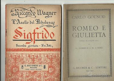 7 libretti d'opera, datati dal 1877 al 1920