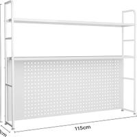 2-Tier Desktop Shelf,White 115CM