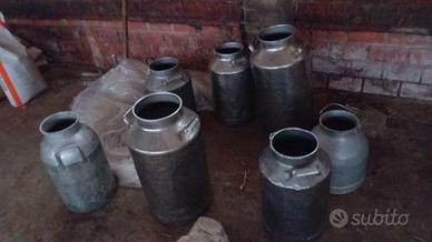 bidoni  latte in acciaio 