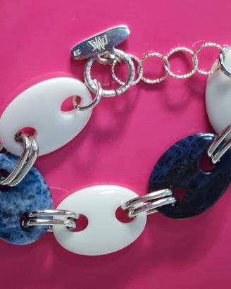 Bracciale donna  in argento  con pietre dure