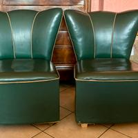 Coppia di poltroncine da camera anni 50