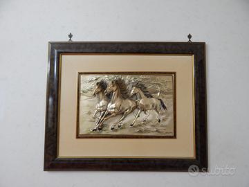 Quadro bassorilievo in argento