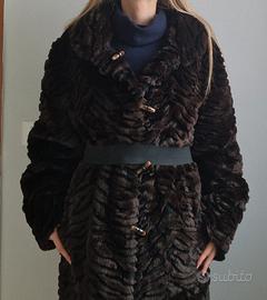 cappotto in agnello laserato