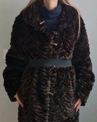 cappotto in agnello laserato