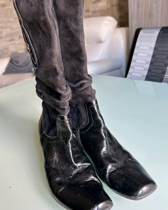 Stivali in pelle/scamosciati