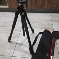 cavalletto e testa Manfrotto