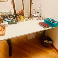 Scrivania bianca 140 x 80