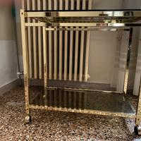 Carrello Carrellino Mobile Mobiletto Vetro per TV